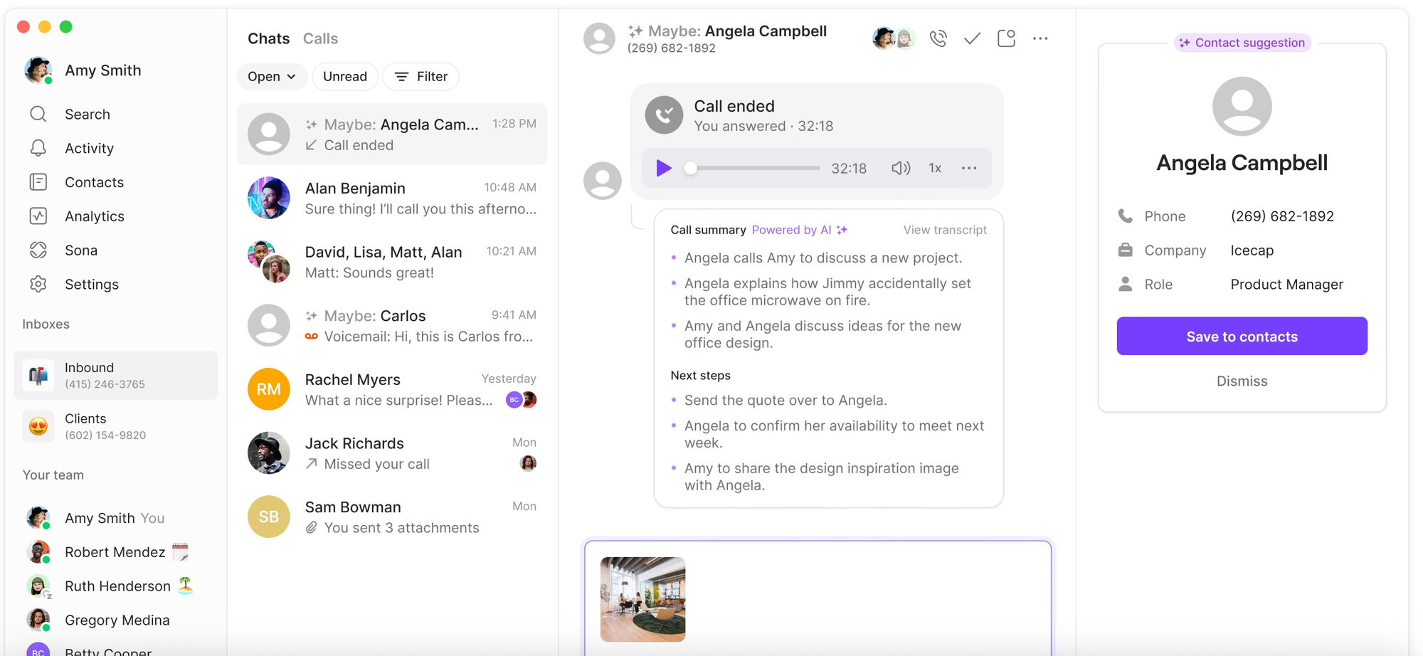 OpenPhone Interface